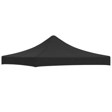 vidaXL Partyzelt Dach UV-beständig Wasserbeständig Ersatzdach Dachplane Zeltdach Ersatz Dach Plane für Gartenzelt Pavillon 3x3m Schwarz 270g/m²