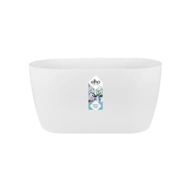 elho Brussels Orchidee Duo 25 - Blumentopf für Innen - Ø 24.8 x H 12.0 cm - Weiß/Weiss