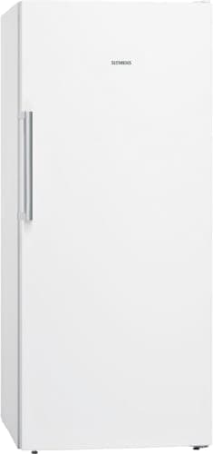 Siemens GS51NAWCV iQ500 Gefrierschrank, 161 x 70 cm, 289 L, noFrost nie wieder abtauen, bigBox Platz für großes Gefriergut, varioZone flexible Glas-und Schubladen, Weiß