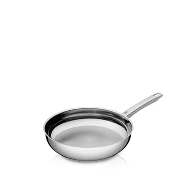 WMF Profi Edelstahlpfanne 20 cm, Bratpfanne Induktion, unbeschichtet, spülmaschinengeeignet, backofenfest bis 250 Grad, für alle Herdarten geeignet, für hohe Temperaturen, tropffrei, ergonomisch