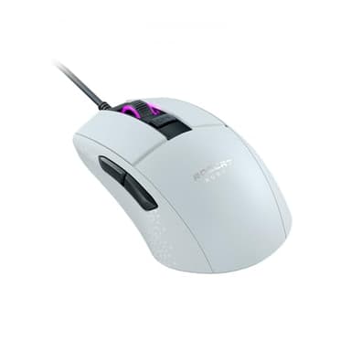 Roccat Burst - Extrem leichte Optical Core Gaming Maus (hohe Präzision, Optiksensor 8.500 Dpi, 68g leicht, Designt in Deutschland), weiß