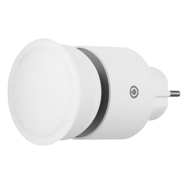 REV Steckdosenlampe - 4-stufig dimmbar, 10W, 850lm, 3000K, Steckerleuchte zum Einstecken in Steckdosen, Verlängerungskabel & Mehrfachsteckdosen, weiß