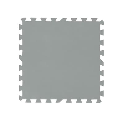 Bestway | Flowclear Pool-Bodenschutzfliesen | 9 Stück á 50 x 50 cm | Grau | ideal um Schutz des Poolbodens und des Rasens