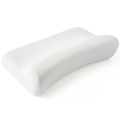 SISSEL® Compact Pillow Kissen | Orthopädisches Nackenkissen | Viskoelastischer Schaumstoff | Ergonomisch, reiseoptimiert & schwedische Qualität | Waschbarer Velours-Bezug | Ideal für Therapie & Reisen