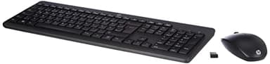 HP 230 Wireless Tastatur und Maus Set – Kabellose 2,4GHz Verbindung, QWERTZ Deutsches Layout, leise & komfortabel, bis zu 16 Monate Akkulaufzeit, USB-Empfänger – Schwarz