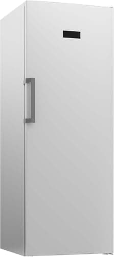 Beko RFNE448E45W Gefrierschrank, 404 l Nettovolumen, No Frost, Schnellgefrierfunktion, Multifunktionsdisplay, 6 Gefrierschubladen + 2 Fächer, 38 dB (A), in unbeheizten Räumen nutzbar, Weiß