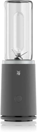 WMF Mix & Go Touch Smoothie Maker to go, tragbarer Mixer & kompakter Standmixer, 500 W Hochleistungsmixer, Ultra-Blade Edelstahlklinge, auslaufsichere To-Go Trinkflasche, recycelter Kunststoff, Lava