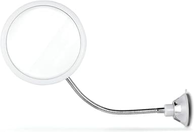 Mirrorvana Antibeschlag Duschspiegel mit Saugnapf, Flexibler Rasierspiegel für die Dusche, Runder Beschlagfreier Badspiegel, Flexibler Drehbarer Rasierhelfer 17 cm