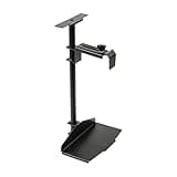 EUREKA ERGONOMIC PC Halterung Schreibtisch 360 Grad Drehbar Computerhalterung Untertisch Höhe und Breite Verstellbar für Untertisch Schwarz