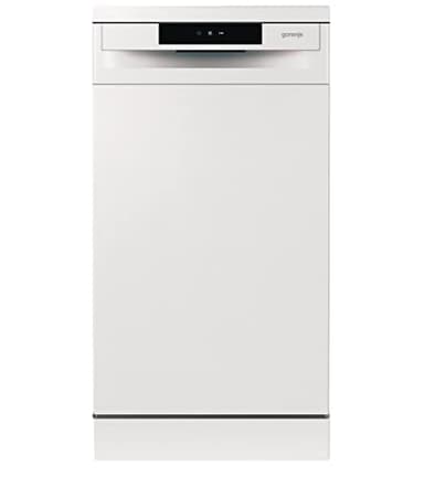 Gorenje GS 520 E15W Freistehender Geschirrspüler / 45cm / 9 Maßgedecke / 5 Programme / 1h Reinigungsprogramm / höhenverstellbarer Oberkorb / vollständiger Überlaufschutz / Weiß