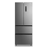Midea MERF402FIE02 Kühl-/Gefrierkombination French Door, 178cm Höhe, 70,3cm Breit/WiFi-Steuerung/NoFrost,Vario Box, Inverter Kompressor/ 244L Kühlteil,147L Gefrierteil