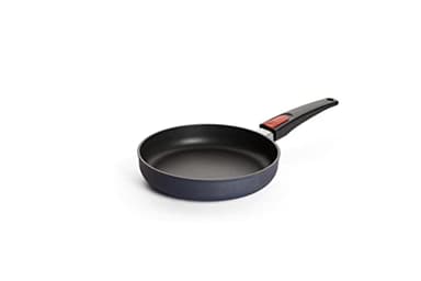 Woll Diamond Lite Flachpfanne - Induktiv -, Ø 22 cm, 5 cm hoch, mit abnehmbarem Stiel - Geeignet für alle Herdarten, Aluminiumguss, Antihaft-Versiegelung, backofenfest, anthrazit