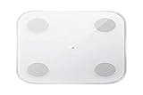 Xiaomi mi Body Composition Scale mit 2 G-Förmigen Sensoren, Hochpräzisem BIA-Chip, 13 Körperdaten, Balance Capacity Test, Weiß