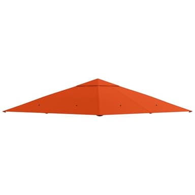 Outsunny Pavillondach für Gartenpavillon ca.3 x 3 m, wasserabweisend, Ersatzdach, Pavillonabdeckung, Sonnenschutz, 8 Wasserabflusslöcher, Polyester, Orange