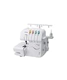 Brother Overlock 1034DX verbesserte Version 2018 aus Metall Weiß