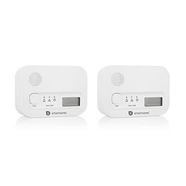 Smartwares Kohlenmonoxid melders, 10 Jahre Sensor, 1.5 Testsieger Wertung, mit Display und Testknopf - FGA-13042