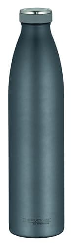 THERMOcafé by THERMOS TC BOTTLE graphite grey mat 1,00l, Isolierflasche aus Edelstahl, kohlensäurefest, 12h heiß 24h kalt, Auslaufsicher, für Schule, Unterwegs & Büro