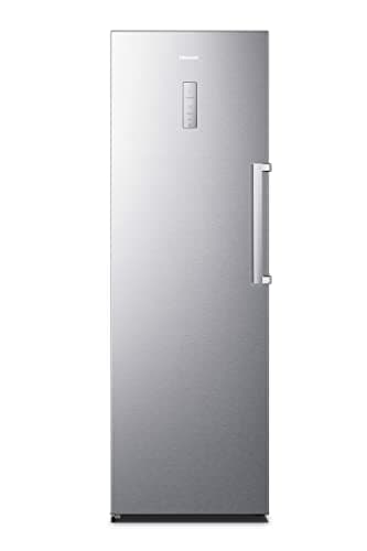 Hisense FV354N4BIE Gefrierschrank/ Twist ice maker/ TotalNoFrost/ SuperFreeze/ Türalarm/ Multiflow 360°/ BigBox/ cm/ 185,5 l/ 41 dB/ 246 kWh/ Jahr/ Inox-Look, Silber