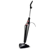 Vileda Steam Plus Dampfreiniger, hygienische Bodenreinigung, entfernt bis zu 99,9% der Bakterien und Viren*, für alle Böden, ideal für Teppiche, Breit, Schwarz