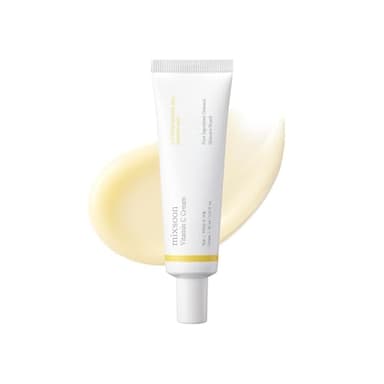mixsoon Vitamin C Cream, 7% Vitamin-C-Derivate, pflegende Creme, sanfte Pflege für ungleichmäßiges Hautbild, fahle Haut und feine Linien, empfindliche Haut, 30ml