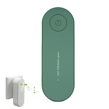 Luftreiniger Geruchskiller, Plug-in-Luftreiniger mit negativen Ionen für Badezimmer, Küche, Rauch, Autos, Haustiere, Formaldehyd und Geruch (green)