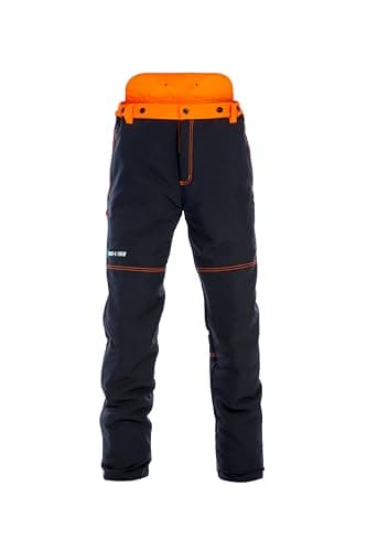 Forst-Extrem Beginner 2.0 Schnittschutzhose, Schnittschutzklasse 1 (20 m/s), anthrazit-orange oder rot-gelb (DE/NL/SE/PL, Alphanumerisch, L, Regular, Regular, anthrazit-orange)