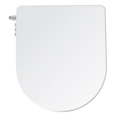 SAMODRA WC Sitz D Form mit Absenkautomatik - Bidet Toilettensitz - Dusch WC Aufsatz Bidet Japanische Toilette - - Nicht Elektrischen Bidet Aufsatz Selbstreinigenden Doppeldüsen