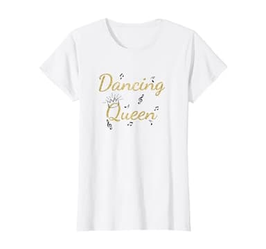Dancing Queen – Krone und Noten T-Shirt