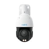 Reolink Smart 4K/8MP UHD PTZ Dome Überwachungskamera Aussen mit revolutionären 16X optischem 3D-Zoom, Farbnachtsicht, Personen-/Fahrzeug-/Tiererkennung, Zwei-Wege-Audio, 24/7 Aufzeichnung, RLC-823S2