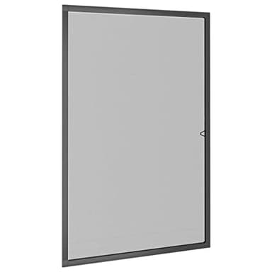 vidaXL Insektenschutz, Fliegengitter Fenster, Fliegenschutz mit Alurahmen, Mückengitter Selbstbausatz Zuschneidbar, Mückenschutz 90x120cm, Anthrazit