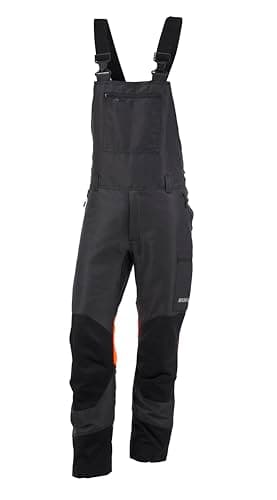 KOX Schnittschutz Latzhose Duro 3.0 Anthrazit/Orange Größe 26 untersetzt