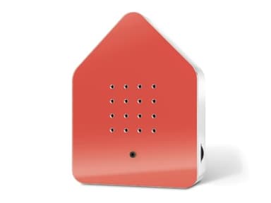 RELAXOUND ORIGINAL Zwitscherbox "Red" – Moderne Vogelgezwitscher Box – Entspannender Vogelgesang – Bewegungsmelder mit Sound – Naturgeräusche Soundbox (Rot, 3.5x11x14.5)