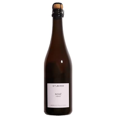 Oddbird Rosé alkoholfrei prickelnd, schäumender Genuss aus entalkoholisiertem Pinot Noir und Chardonnay Wein Rose, 750ml