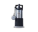 Starkwerk Drucktauchpumpe 1100W – Edelstahl INOX, 6000 l/h, 4 bar, 15m Kabel, Schwimmerschalter – Leistungsstarke Wasserpumpe für Gartenbewässerung, Brunnen & Zisternen