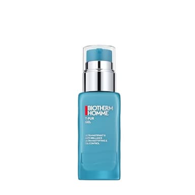 Biotherm Homme T-PUR Feuchtigkeitsgel, erfrischende Gesichtscreme für Männer, mattierende Gesichtspflege mit Meeresmineralien, für ein verfeinertes Hautbild und einen ebenmäßigen Teint, 50 ml