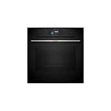 Bosch HSG7584B1 Serie 8 Smarter Einbau-Dampfbackofen, 60 x 60 cm, 1 L Wassertank, Digitaler Bedienring, TFT-Touchdisplay Pro, Perfect Steam Dampfsensor, Dampf-Funktion Plus, Heißluft sanft