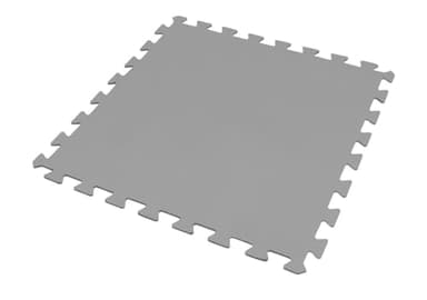 T.I.P. Poolmatte 9er Set 50x50x0,4 cm – Unterlegmatte, Schutzmatte, endlos erweiterbar für Poolbodenfolie, Rutschhemmende Bodenfliesen aus biegsamem Schaumstoff, 2,25 m²