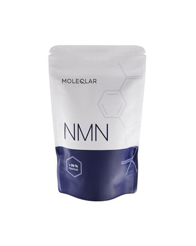 MoleQlar NMN Pulver - Markenrohstoff Uthever - Zertifizierte Reinheit mit über 99% - Unabhängig geprüft von deutschen Laboren (30g)