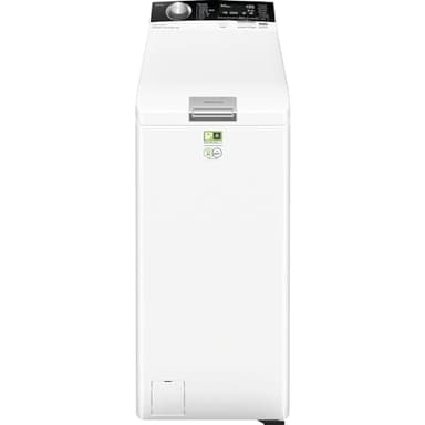AEG Waschmaschine Toplader, 40 cm, 6 kg, Serie 7000 ProSteam - Dampf-Programm – Weniger Bügeln & mehr Frische, Mengenautomatik, Inverter Motor, Nachlegefunktion, Wasserstopp, 1500 U/min, LTR7A80560
