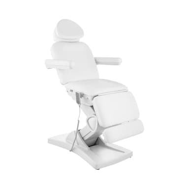 Physa Elektrische Kosmetikliege 4 Motoren 350 W 187 x 60 x 65-87,5 cm 150 kg weiß Behandlungsliege Kosmetikstuhl Therapieliege Tattooliege