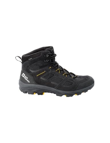 Jack Wolfskin Herren Vojo 3 Texapore Mid M Outdoorschuhe, Black Burly Yellow Xt, 45.5 EU