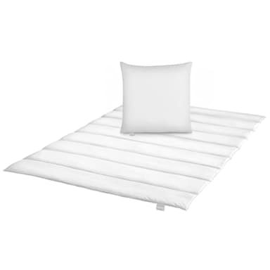 liebling medium Ganzjahresdecke 135x200 cm mit Kissen 80x80 cm Set, Bettzeug, Kopfkissen 80 x 80 cm und Bettdecke 135 x 200 cm, Steppdecke, Made in EU, Oeko-Tex, waschbar bis 40 Grad