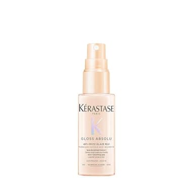 Kérastase Gloss Absolu Anti-Frizz Glaze Milk, All-in-1-Pflegespray für langes, zu Frizz neigendes Haar, Mit Hyaluronsäure, Glykolsäure und Wildrosenöl, Hitzeschutz bis zu 230 °C, 45ml