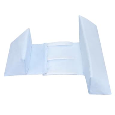 ADDLIVE Seitenschläfer-Kissen, Lagerungskissen, Verstellbares und Removable Seitenlagerungs-Kissen, Anti-Rollen Keilkissen, Side Support Pillow mit Rückenlehne für Schlafhilfe (Blau)