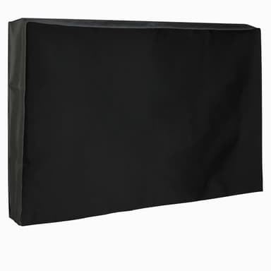 Amazon Basics Wasserdichte Outdoor-TV-Abdeckung für 52 - 55 zoll Flachbildfernseher, 131,3 x 13,7 x 78,7 cm, Schwarz