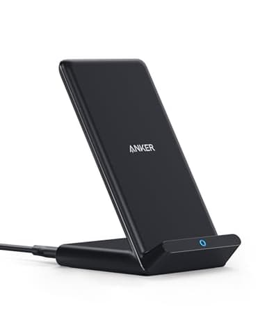 Anker 313 Induktive Ladestation, Qi-Zertifiziert, Geeignet für iPhone 17/16/15/15 Pro/15 Pro Max, SE (2020), XR,10W Schnellladefunktion für Galaxy S22 (Ohne Netzteil)