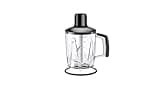 Braun Standmixer Aufsatz MQS 601 BK mit EasyClick Plus System - Zubehör für Braun Stabmixer MultiQuick 7 und 9, BPA-frei, Fassungsvermögen 1,25 l, Schwarz