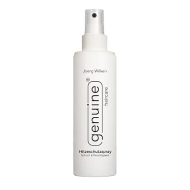 genuine haircare Hitzeschutzspray - leichtes Heat Protection Spray Sprühkur leave in Pflegespray mit Arganöl & Panthenol, Vegan ohne Silikone - Hitzeschutz für Föhn Glätteisen & Lockenstab