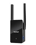 BrosTrend AX1500 WiFi 6 WLAN Verstärker Dualband 1201Mbit/s 5GHz & 300Mbit/s 2.4GHz, WLAN Repeater Gigabit LAN Port, Internet Verstärker Kompatibel zu allen WLAN Routern (Nicht für Telekom Magenta-TV)