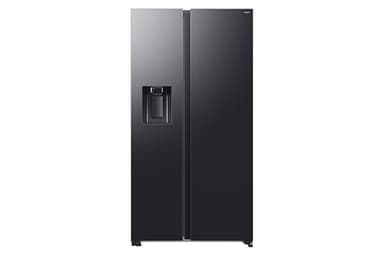 Samsung Side by Side RS70F65KEF/EF Kühlschrank mit Wasser-/Eisspender, Wifi mit AI Energy Mode, Total No Frost, SpaceMax, 635 L, BxHxT: 91,2 x 178,4 x 72,6 cm, Anthrazit